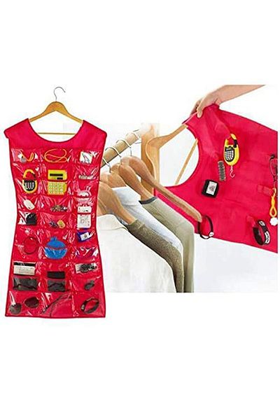 Bundera Jewelry Organizer Pink Dress Shaped Jewelry Organizer Jewelry Hanger Jewelry Jewelry Accessory Organizer