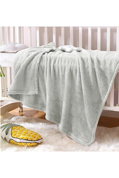Bundeba Nomi Baby Blanket Gray Newborn Baby Crib Stroller Swaddle Plush Blanket 100x120 Cm