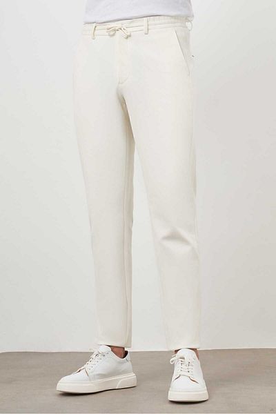 Morven Ανδρικό αθλητικό παντελόνι Ecru Jogger Dynamic Fit