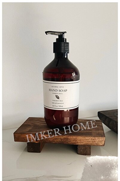 IMKER HOME Dekoratif Ahşap Stand Sunum Tahtası Mutfak Düzenleyici Sosluk Yağd...