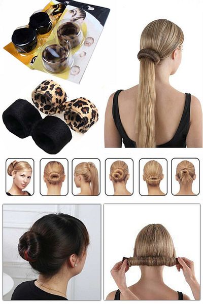 Bundera Bun Buckle 2 Pack Hair Styling Buckle Hairagami Practical Magic Hair Buckle Band Bun Making Buckle