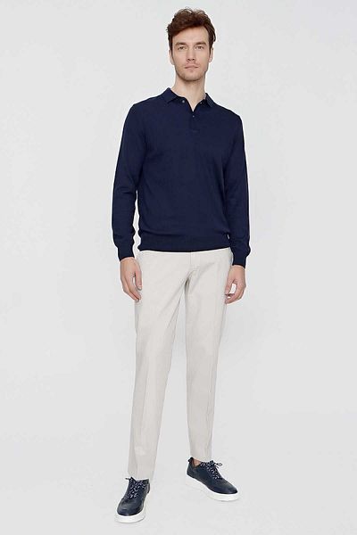 Morven Tricotaje pentru bărbați Marine Basic Gât polo Dynamic Fit, cu croiala relaxată