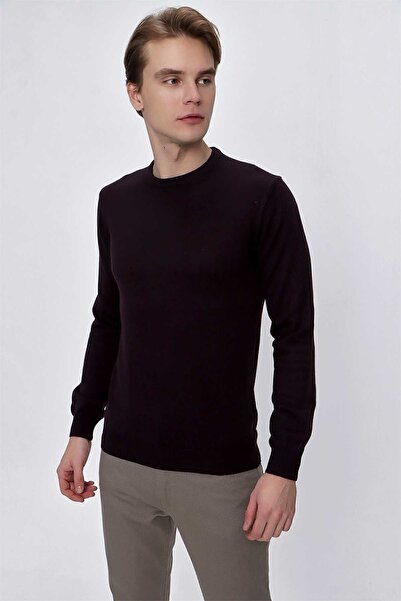 Morven Basic Dinamik Fit Rahat Kesim Bisiklet Yaka Triko Kazak