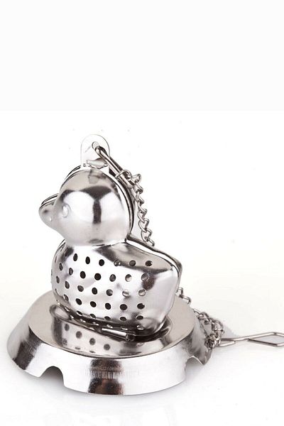 Bundera Tea Infuser in a Cup Duck Infuser Teapot French Press Strainer Herbal Tea Brewing Spoon