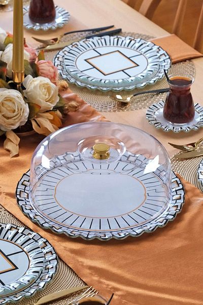 Glore Prestige Glass Cake Jar - Comfortable Cut