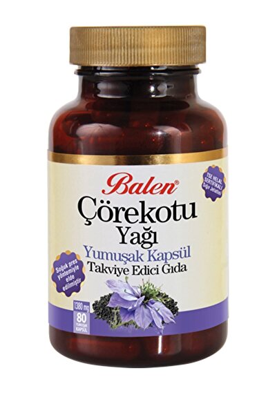 Balen Çörekotu Yağı Yumuşak Kapsül Çörek Otu 1000 Mg 80 Kapsül