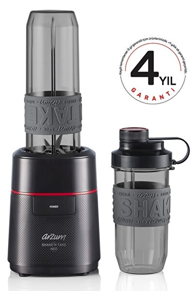 Arzum Resmi Distribütör Garantili AR1147 Shake'N Take Neo Kişisel Blender - Siyah 220 - 240 V 50 Hz / 60