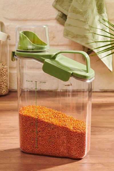 Anadolu Saray 2-Piece Detergent Holder Storage Set with 1800ml Capacity - Practical Measure Cover and Multifunctional