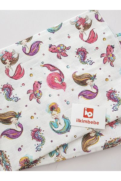 ilkimbebe Mermaid Muslin Blanket Handkerchief Set