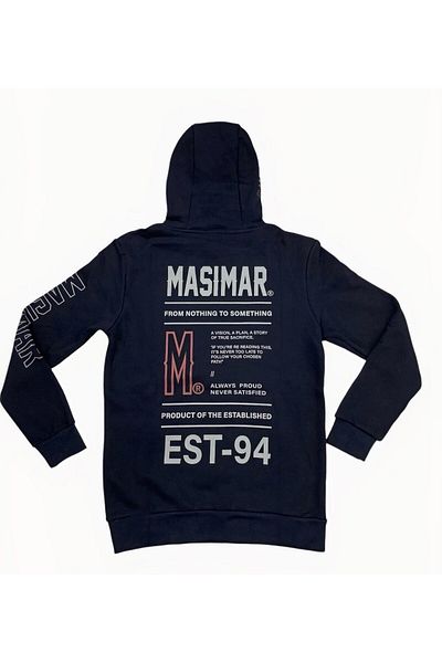 Masimar Men's Printed Hooded Pocket Sweatshirt