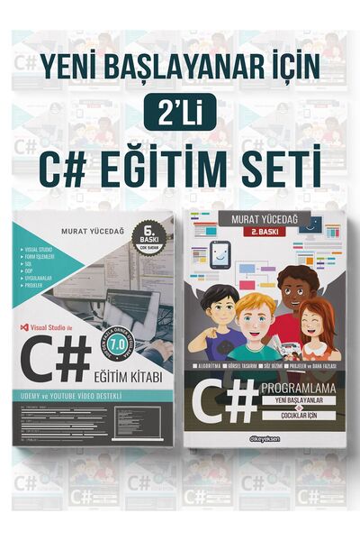 Dikeyeksen Yayıncılık Yeni Başlayanlar için 2'li C# Eğitim Seti (2 Kitap)