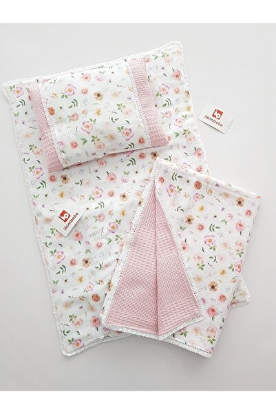 ib ilkimbebe طقم حفاضات أطفال مع بطانية - وسادة، موسلين، وسادة أطفال، حديثي ا...