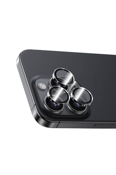 Benks iPhone 16 Pro Uyumlu Benks AR Glass Warrior Transparan Premium Cam Kame...