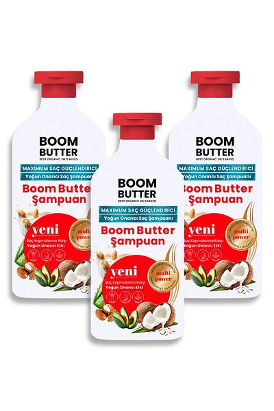 BOOM BUTTER Triple Deal Pack - Hair Care Shampoo