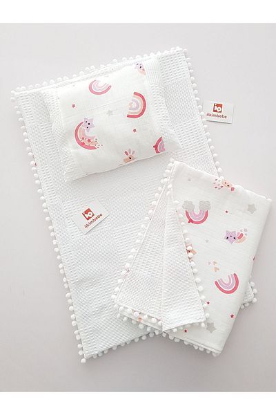 ilkimbebe Baby Products - Blanket Diaper Set, Cushion, Muslin, Newborn, Crib