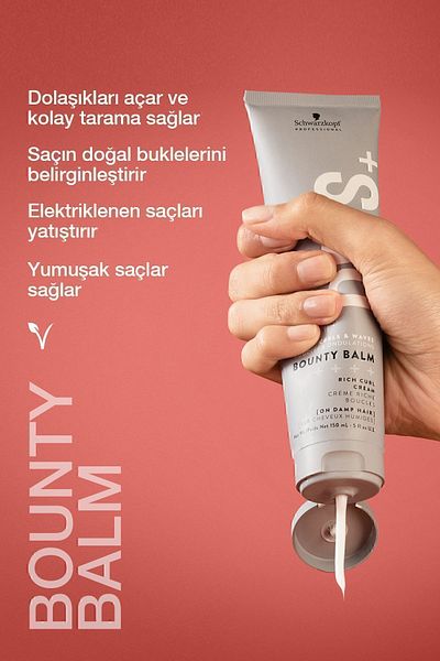 Osis Bounty Balm Curl Cream - 150ml x 3 Pieces| Natural Highlights Curls, Easy Combing