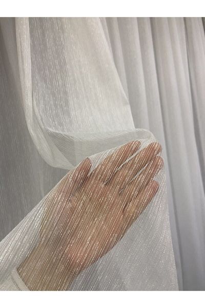 Taç RÜYAPER Slub Linen Tulle Curtain 1/2,5 Medium Pleat