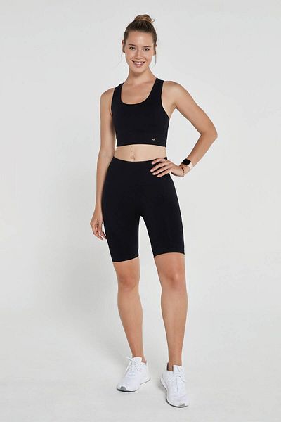 Jerf Gela Sculpting Sport Biker Καλσόν Μαύρο