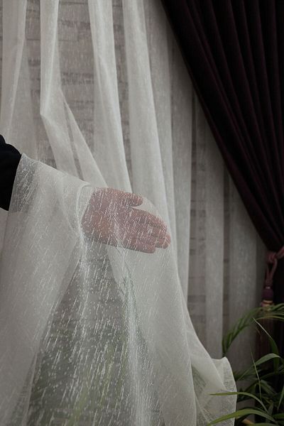Taç Linen Don't Want Iron Slub 1/3 Thick Pleat Tulle Curtain