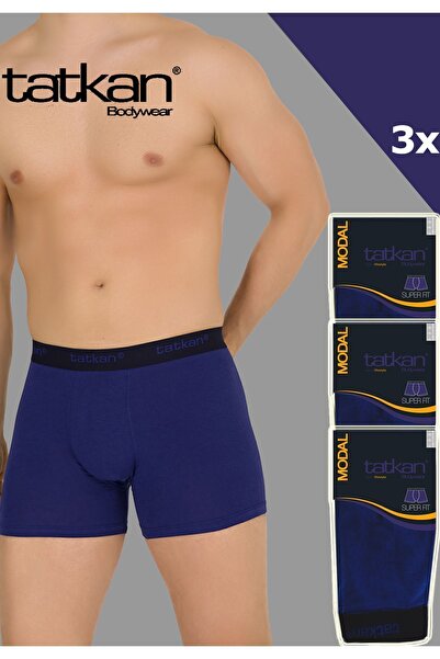 TATKAN BODYWEAR Tatkan - 3'lü Penye Modal Erkek Boxershort
