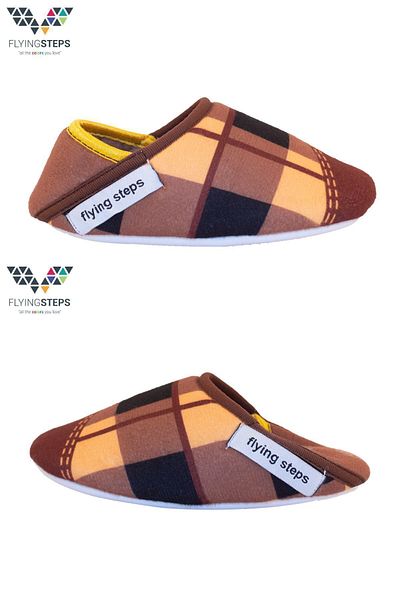 Flyingsteps Αγόρι Babter με στάμπα αντιολισθητική σόλα Σχολικό νηπιαγωγείο Παπούτσια για το σπίτι Παντόφλες Παντόφλες