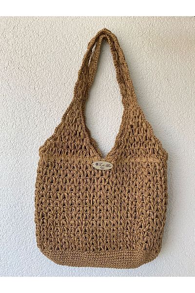 Ramada Çanta Medium Size Stylish Straw Bag - Useful Shoulder Bag