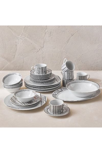 Home Box Indigo 32-Piece Dinner Set