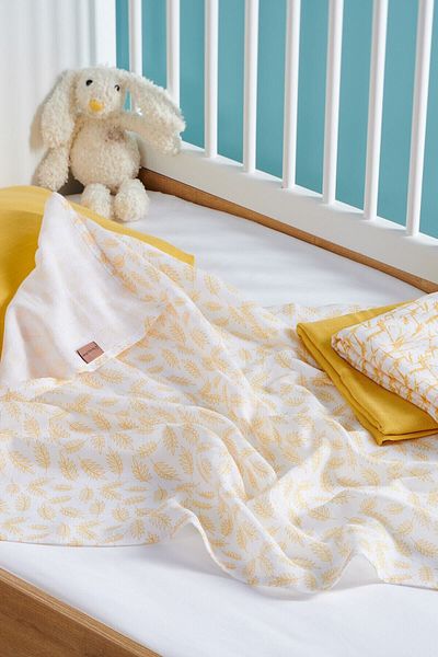 forumcotton Baby-Musselin-Bezugsset, 3-teilig