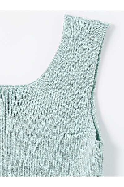 Dexia Μπλούζα Latina Blue Plain Knitwear - Λεπτομέρεια πλεξίματος