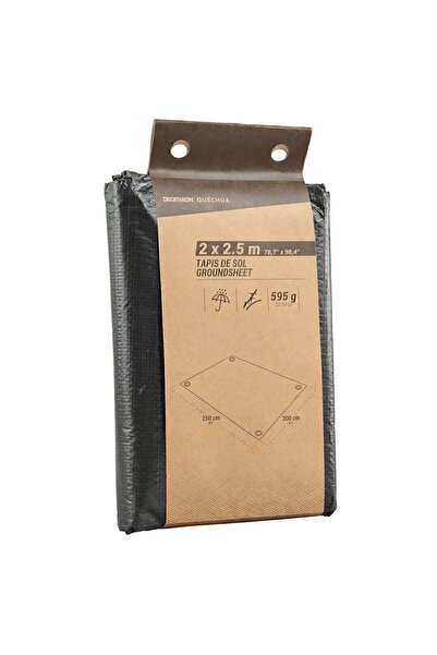 Decathlon Quechua Su Sızdırmaz Kamp Zemin Matı - 2 X 2,5 M - Siyah