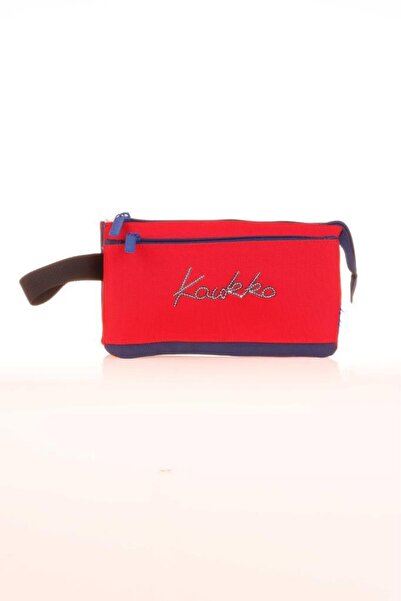 KAUKKO Geantă roșie pentru creion Accordion Hat - K2674