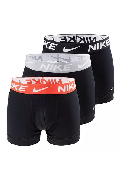 Nike Men's Black Boxers with Brand Logo and Elastic Band Suitable for Daily Use 0000ke1156-c4r