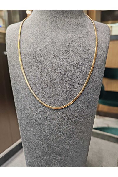 Berr Diamond 14 Ayar Altın Balık Sırtı Zincir Kolye