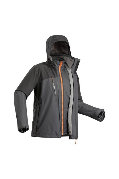 Decathlon Erkek 3'ü 1 Arada Outdoor Trekking Montu - Siyah - Travel 500 -10°c
