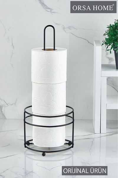 ORSA HOME No. 957 Μαύρο Ματ - Ανταλλακτικό Χαρτοθήκη WC