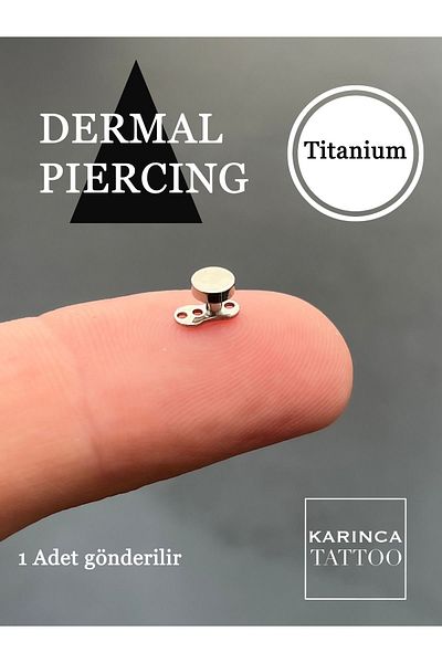 Karınca Piercing Titanium Dermal Anchor - Allergy-Free Piercing