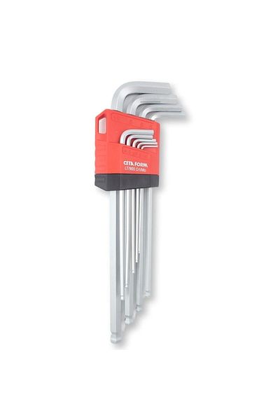 CETA FORM Lt/900 9-Piece Long Type Ball Head Allen Key Set
