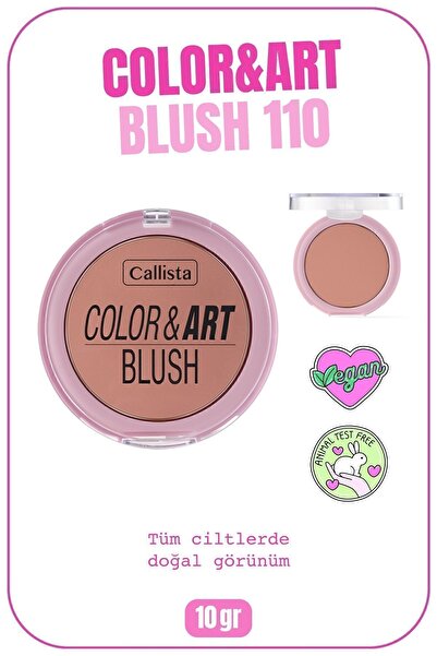 Callista Color Art Blush Toz Allık - 110 Blushing Pink