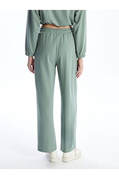 LC Waikiki LCW Beli Lastikli Düz Geniş Paça Kadın Eşofman Altı