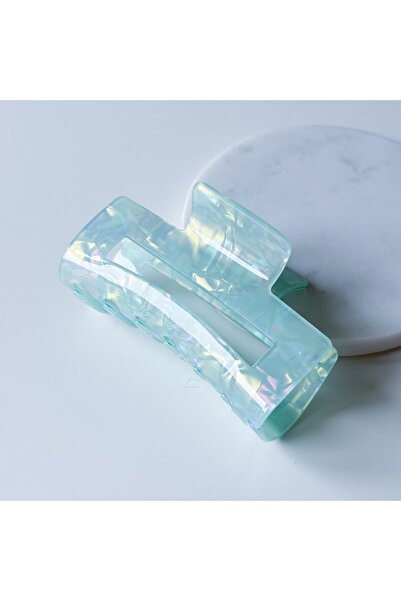 EyER Shoping Zelena pravougaona kopča od kosti