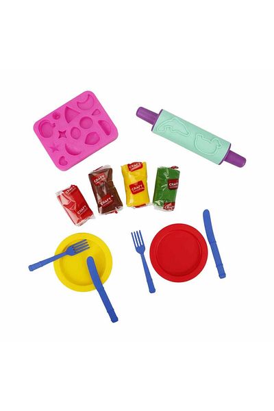 Sunman Super Burger Crafy Play Dough Set - 200g, 12 Pieces