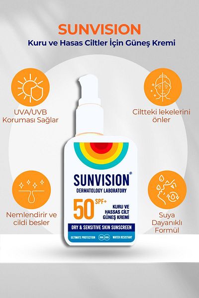 Sunvision 50ml Cure and Sensitive Skin Sunscreen