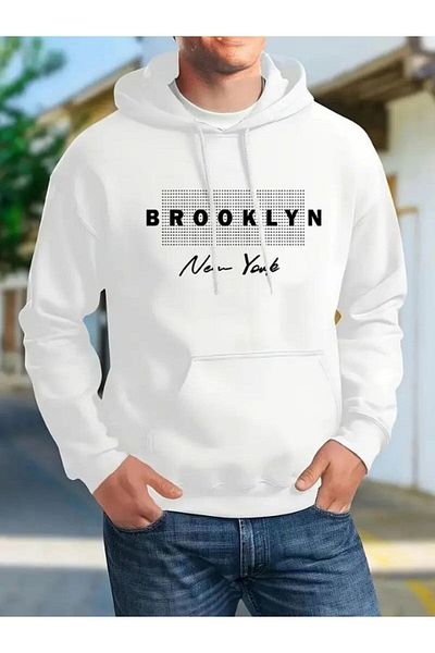 MOONBULL Ανδρικό φούτερ με κουκούλα Oversize - New York Printed
