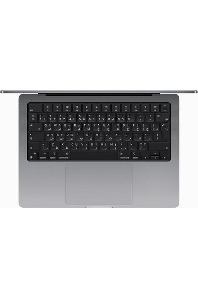 Apple ماك بوك برو 2023 مقاس 14 بوصة، معالج Apple M3 مع وحدة معالجة رسومية 10 نواة، ذاكرة وصول عشوائي 8 جيجابايت، قرص SSD سعة 512 جيجابايت، رمادي فضائي، باللغة العربية/الإنجليزية