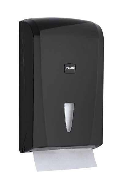Vialli K21b Z Katlı Kağıt Havluluk 400 Kağıt Kapasiteli Siyah