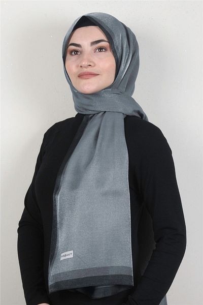 PİRAMİT Smoke Colored Amber Glitter Shawl - 4000-39 Model