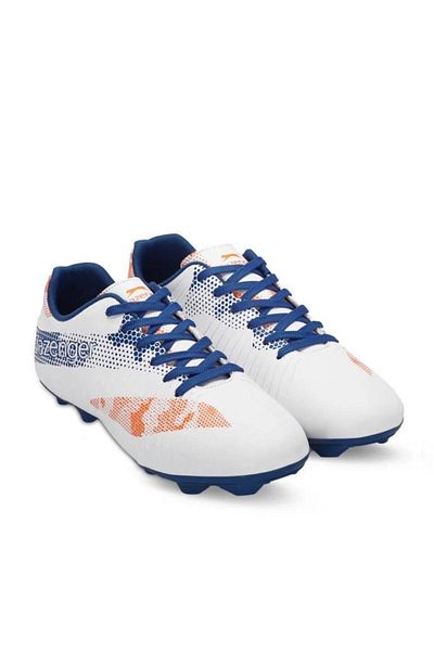 Slazenger CYPRUS KRP Παπούτσια ποδοσφαίρου για αγόρια - Λευκό/Sax Blue SA24FK009-033