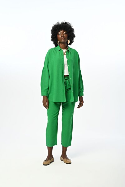 Orfeo Negro Women's Oversize Solid Color Shirt