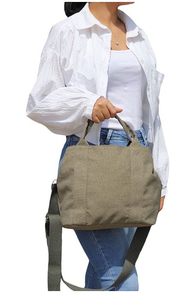 Reseen Long Strap Shoulder Bag from Returned (Recycle) Canvas Fabric
