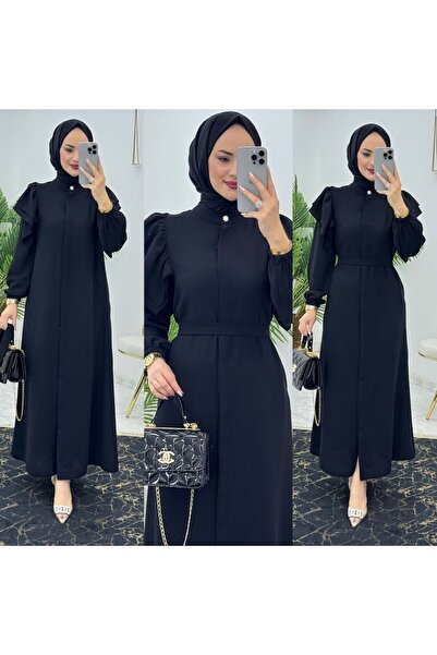 FIRSTESLEM Dubai Crepe Sleeves Frilly Ferace